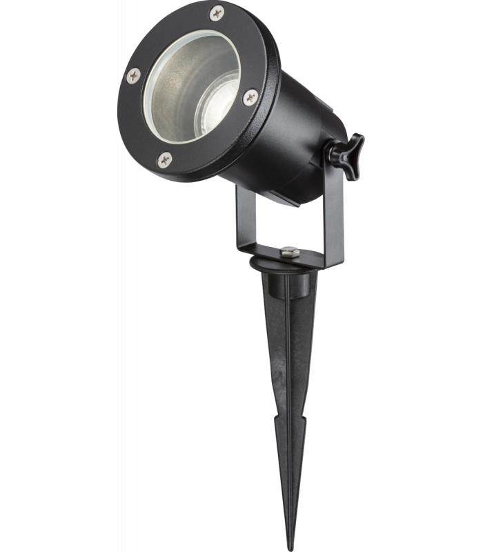 GU10 Ground Spike - Black 230V IP65 10W-1