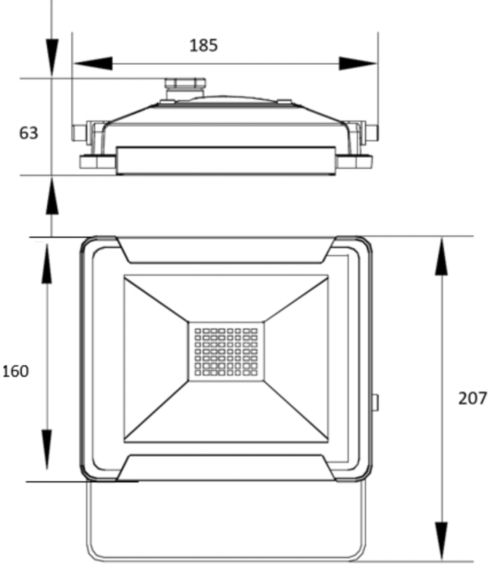 LED Floodlight 4000K 230V IP65 30W-2