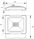 LED Floodlight 4000K 230V IP65 50W-2