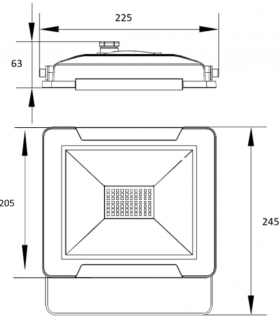 LED Floodlight 4000K 230V IP65 50W-2