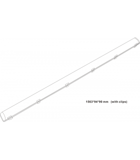 5ft Single LED Non-Corrosive Emergency - 6000K 230V IP65 29W-2