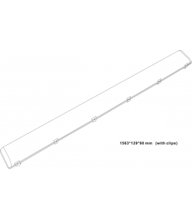 5ft Twin LED Non-Corrosive Emergency - 6000K 230V IP65 50W-2