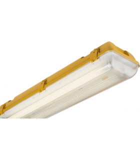 5ft Twin HF Non-Corrosive Fluorescent Fitting with Emergency 110V IP65 2x58W-1