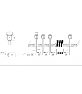 10 x 0.2w Warm White LED Kit 3000K 230V IP65 2.2W-2