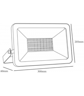 LED Floodlight 4000K 230V IP65 100W-2