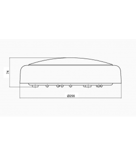 CCT Adjustable LED Bulkhead with Emergency and Sensor 230V IP65 9W-2