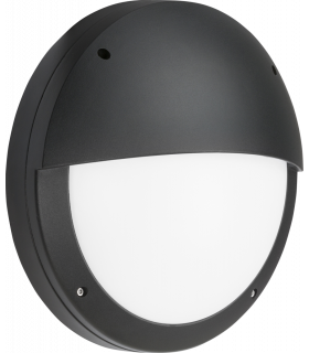 LED Eyelid Bulkhead CCT Black 230V IP65 18W