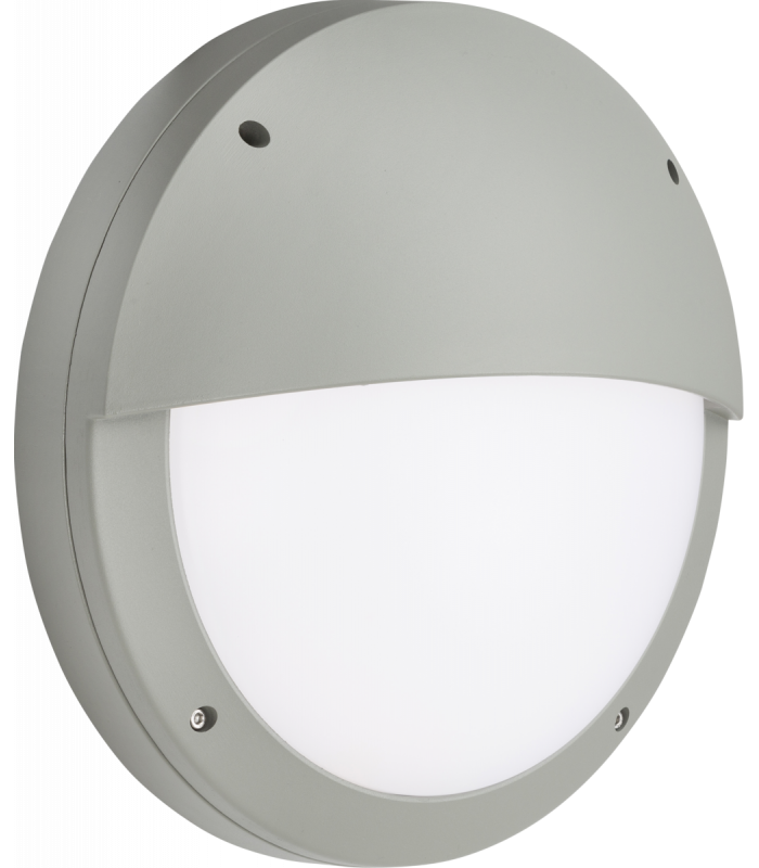 LED Eyelid Bulkhead CCT Grey 230V IP65 18W