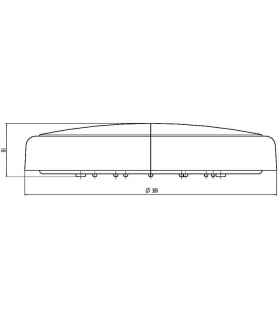 CCT LED Emergency Bulkhead with Corridor Function 230V IP65 20W-2