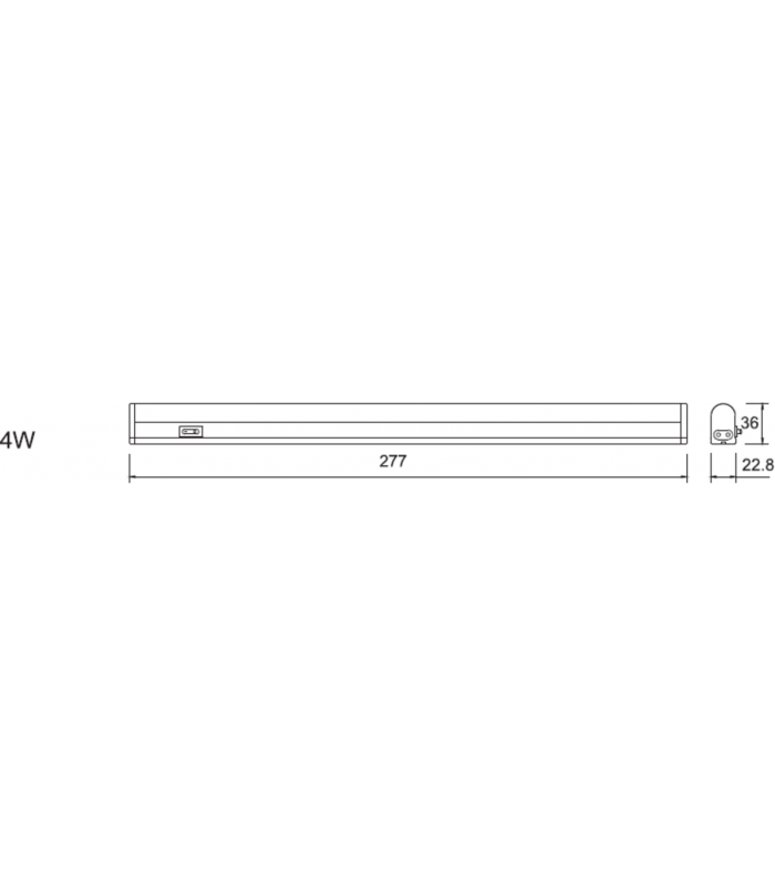 LED Linkable Striplight CCT Adjustable (277mm) 230V IP20 4W-2