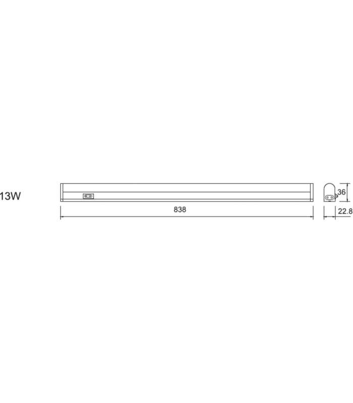 LED Linkable Striplight CCT Adjustable (838mm) 230V IP20 13W-2