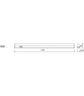 LED Linkable Striplight CCT Adjustable (1138mm) 230V IP20 18W-2
