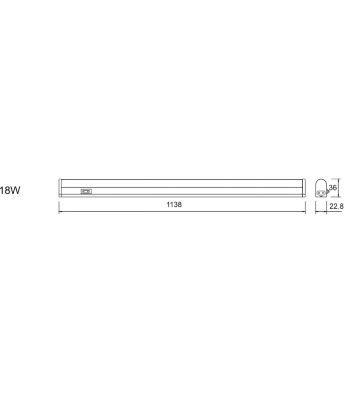 LED Linkable Striplight CCT Adjustable (1138mm) 230V IP20 18W-2