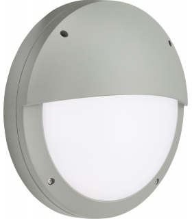 LED Eyelid Bulkhead CCT with Emergency & Daylight Sensor Grey 230V IP65 18W-1