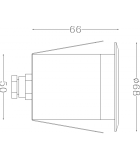 LED Stainless Steel Recessed Ground Light 3000K 230V IP65 5W-2