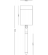 LED Stainless Steel Garden/Plant Spike Light 230V IP65 6W-2