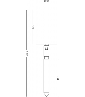 LED Stainless Steel Garden/Plant Spike Light 230V IP65 6W-2