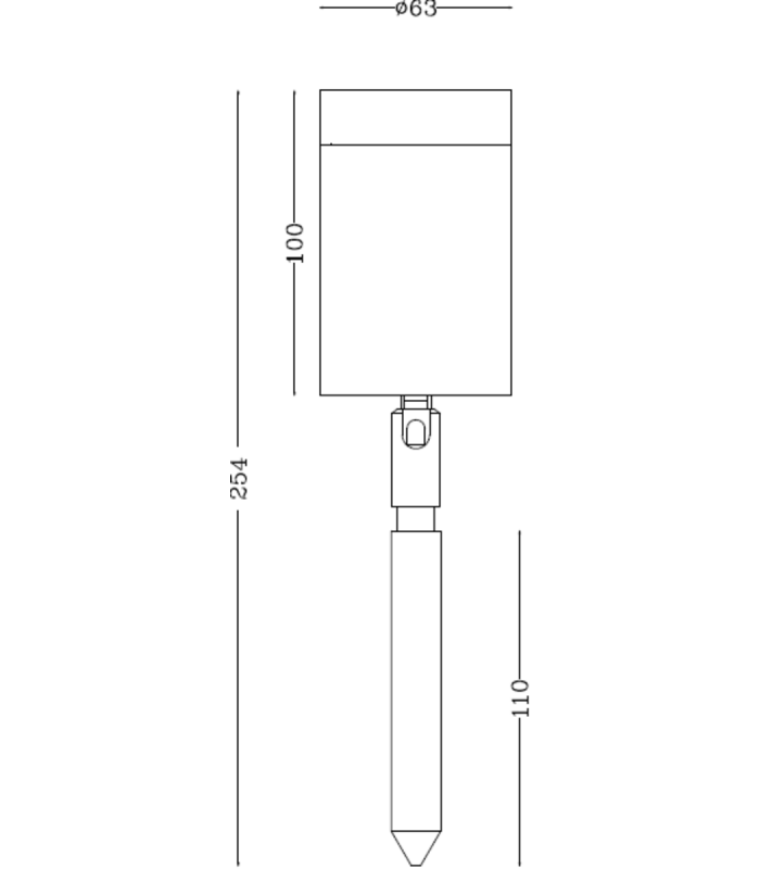 LED Stainless Steel Garden/Plant Spike Light 230V IP65 6W-2