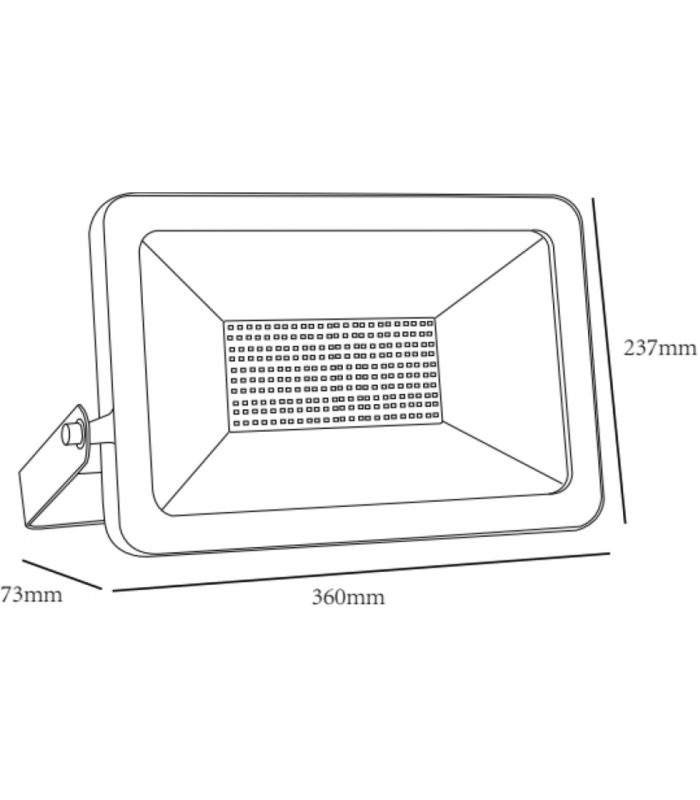 LED Floodlight 6000K 230V IP65 200W-2