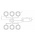 LED Dimmable Under Cabinet Lights in White - Pack of 3 - 4000K 230V IP20 2.5W-2