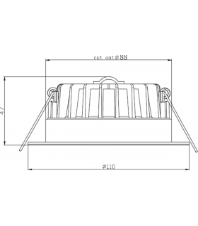 RGB and CCT Wi-Fi Downlight 230V IP44 12W-2