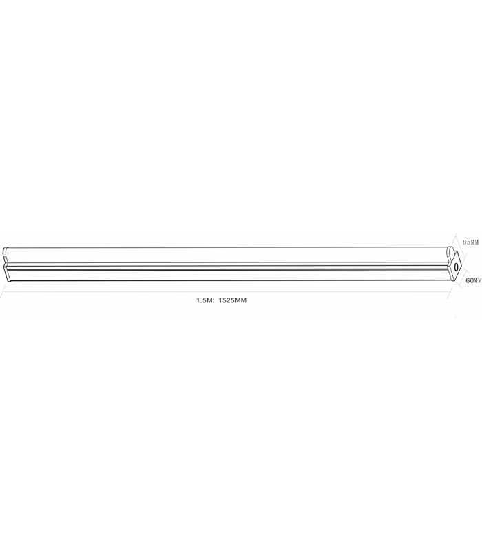 LED Emergency Batten 1525mm (5ft) 4000K 230V IP20 26W-2