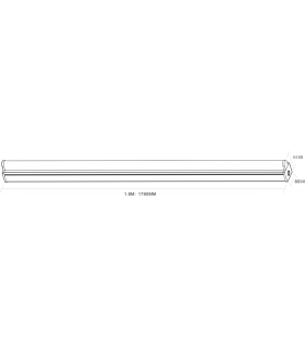 LED Emergency Batten 1790mm (6ft) 4000K 230V IP20 30W-2