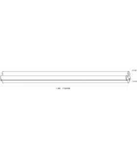 Twin Emergency LED Batten 1790mm (6ft) 4000K 230V IP20 60W-2