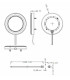 UNDKIT Single LED Dimmable Under Cabinet Light in White - 3000K IP20 2.5W-2