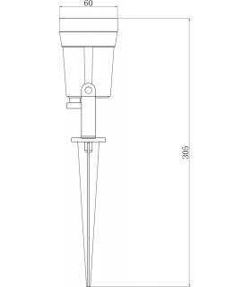 LED Wall/ Spike Light 3000K 230V IP65 4W-2