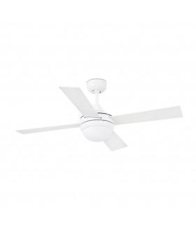 2 Light Small Ceiling Fan White, Maple with Light, E14 - 1
