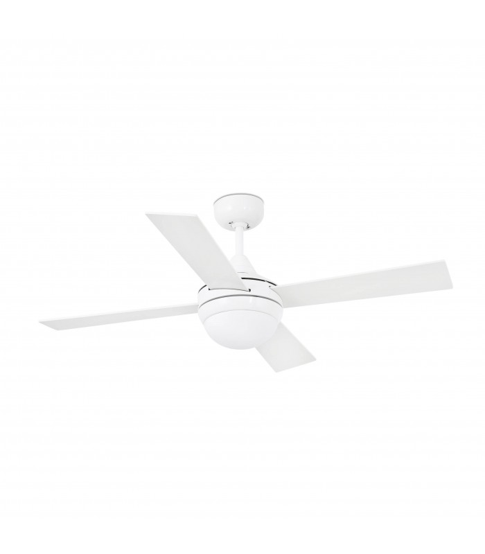 2 Light Small Ceiling Fan White, Maple with Light, E14 - 1