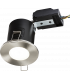 Fixed GU10 Fire-Rated Downlight- Brushed Chrome 230V IP20 35W-1