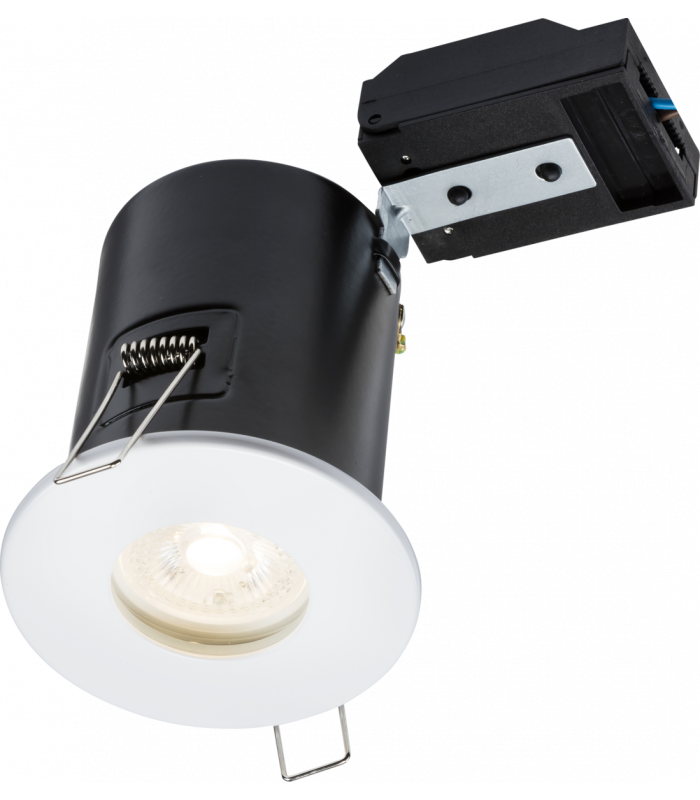 Fixed GU10 Fire-Rated Downlight - White 230V IP65 35W-1
