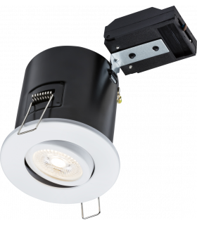 Tilt GU10 Fire-Rated Downlight -White 230V IP20 35W-1