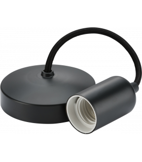 6" E27 Contemporary Pendant Set - Anthracite 230V IP20 80W-1