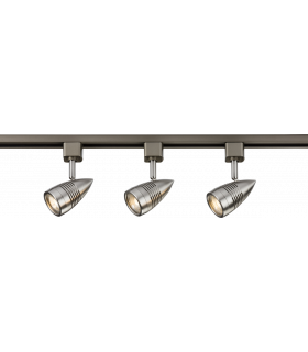 TRKSP4 1 Metre Tracklight Kit - Brushed Chrome 230V IP20 50W-1