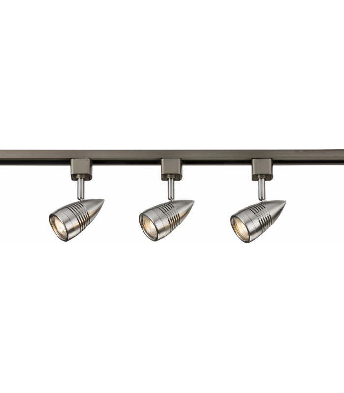 TRKSP4 1 Metre Tracklight Kit - Brushed Chrome 230V IP20 50W-1