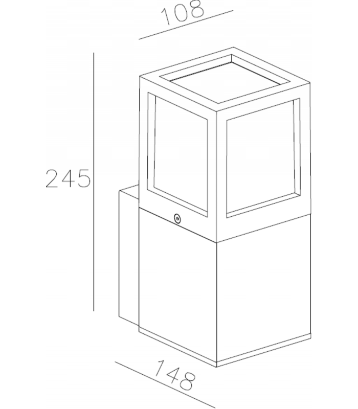 E27 Outdoor Wall Light 230V IP54 20W-2