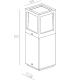 E27 Outdoor Pedestal - 265mm 230V IP54 20W-2