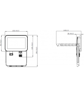 LED FLOOD 230V IP65 20W-2