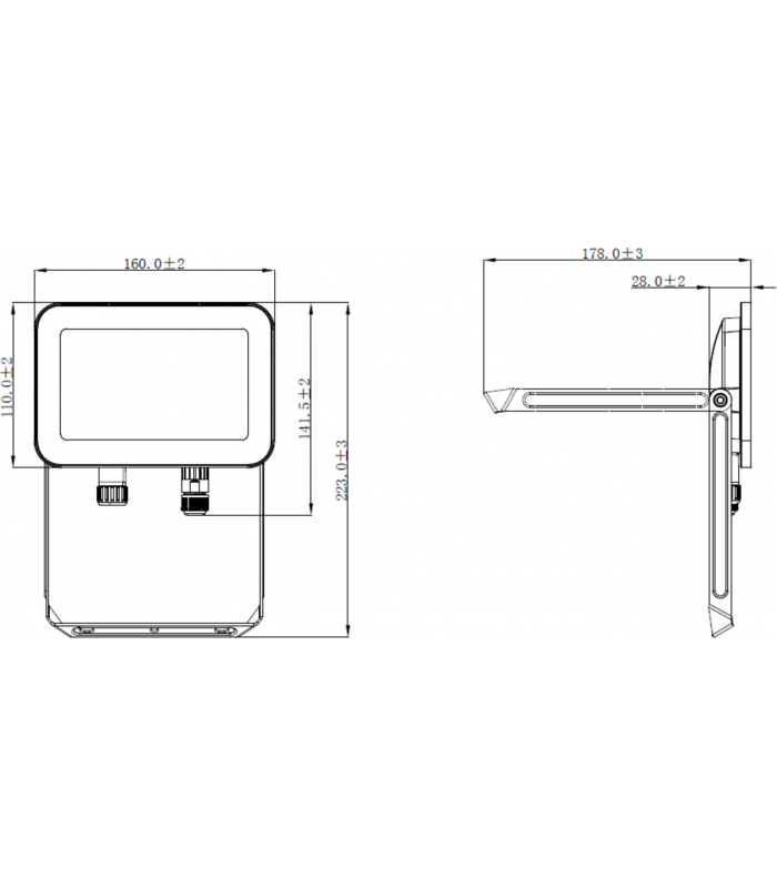 LED FLOOD 230V IP65 30W-2
