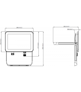 LED FLOOD 230V IP65 50W-2