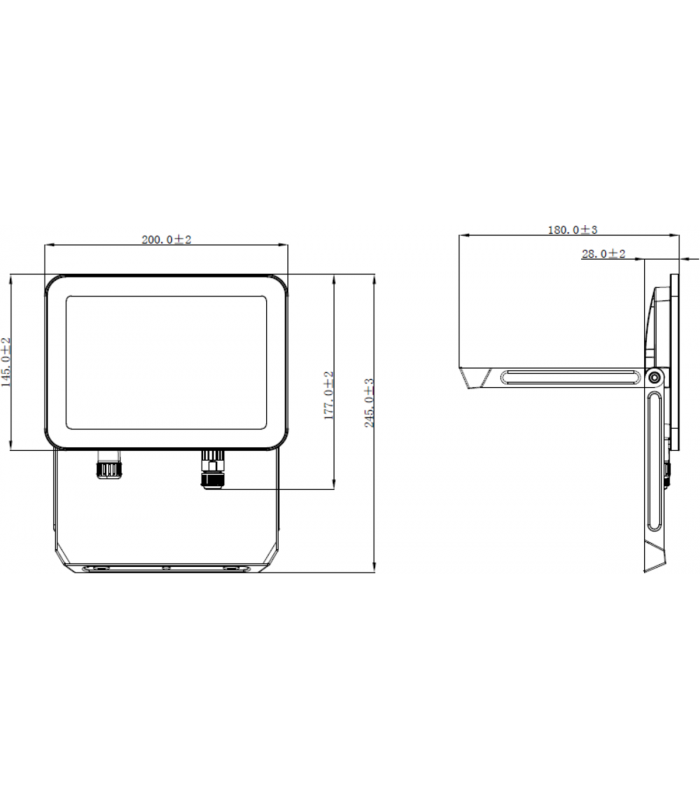 LED FLOOD 230V IP65 50W-2