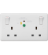 13A 2G DP RCD Switched Socket - 30mA (Type A) 230V IP20-1