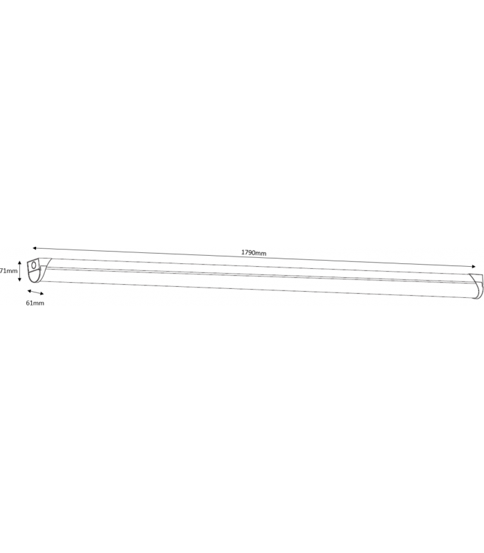 6ft LED Ultra High Lumen Batten - 4000K 230V IP20 100W-2