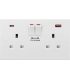 13A 2G DP Switched Socket with Dual USB FASTCHARGE ports (A + C) 230V IP20-1
