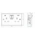 13A 2G DP Switched Socket with Dual USB FASTCHARGE ports (A + C) 230V IP20-2