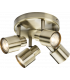 GU10 Quad Spotlight - Antique Brass 230V IP20 50W-1