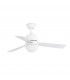2 Light Small Ceiling Fan White, Maple with Light, E14 - 1